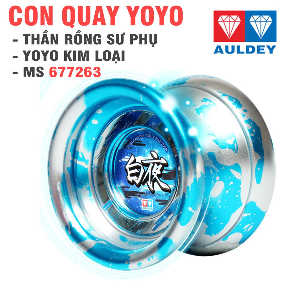 Con quay Yoyo Thần Rồng Sư Phụ bằng kim loại MS 677263 đồ chơi trẻ em tuyệt đỉnh Yoyo hãng Auldey