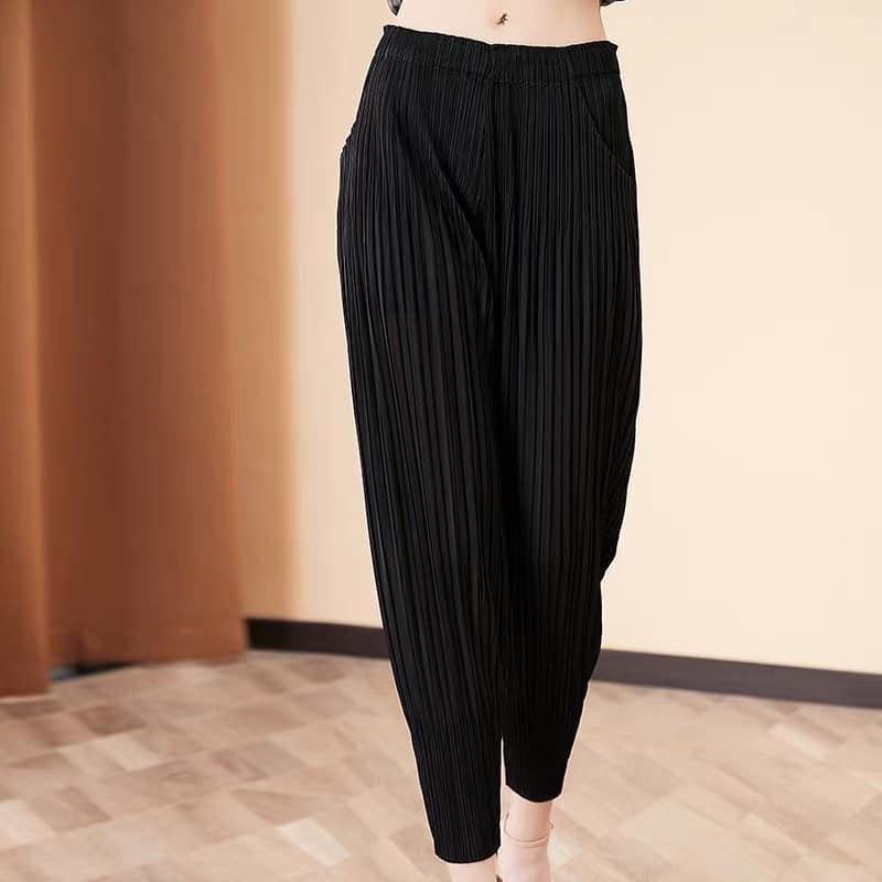 Quần bom nhăn bigsize siêu co giãn FREESIZE 60-100KG