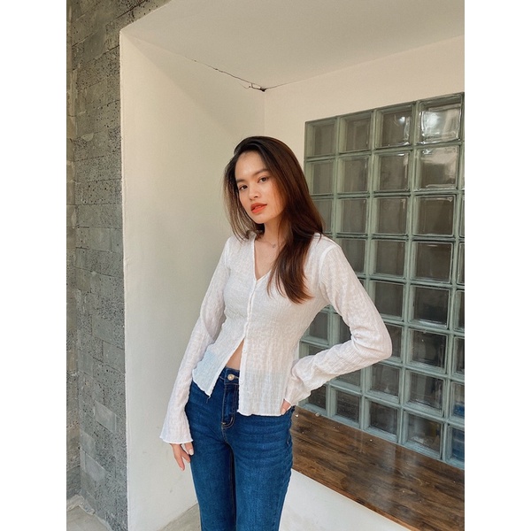 Áo croptop tay dài REVER CLOTHINGS Colorpop Top
