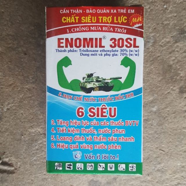 Enomil 30SL chất siêu trợ lực chống mưa rửa trôi. bốc hơi thuốc BVTV