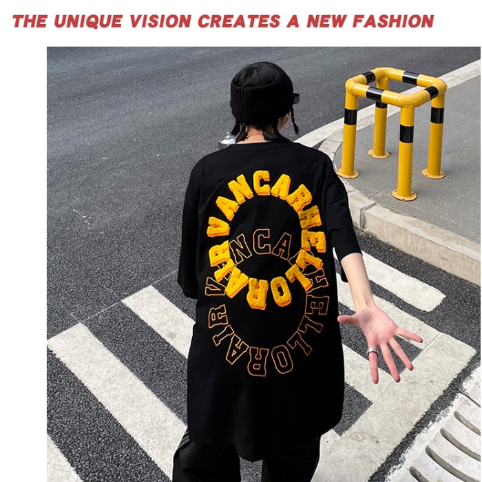 Áo Thun Tay Ngắn Dáng Rộng In Hình Thời Trang Dành Cho Nữ