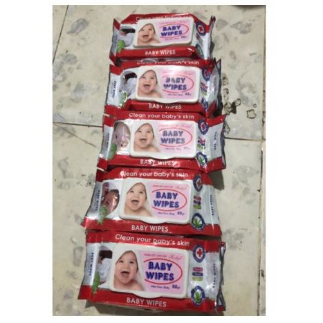 Combo 5 gói Khăn ướt Baby (80g)