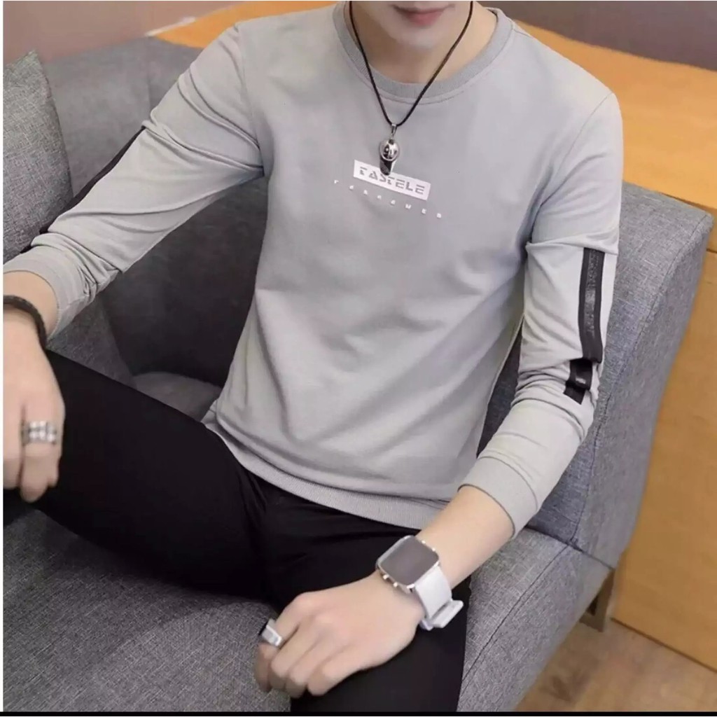 Áo Thun Nam Cổ Tròn OBOKFASHION, Áo Phông Nam Tay Dài, Chất Liệu Cotton,Siêu Mát, Phong Cách Trẻ Trung ATD10 | BigBuy360 - bigbuy360.vn