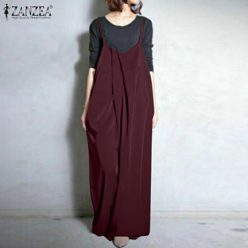 Áo liền quần ZANZEA ống rộng thời trang dành cho nữ | BigBuy360 - bigbuy360.vn