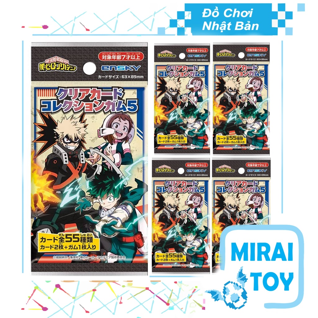 Thẻ bài sưu tập Clear Card My Hero Academia - Ensky
