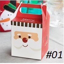 NOV13_Hộp đựng quà, bánh hình NOEL 10x9x9cm