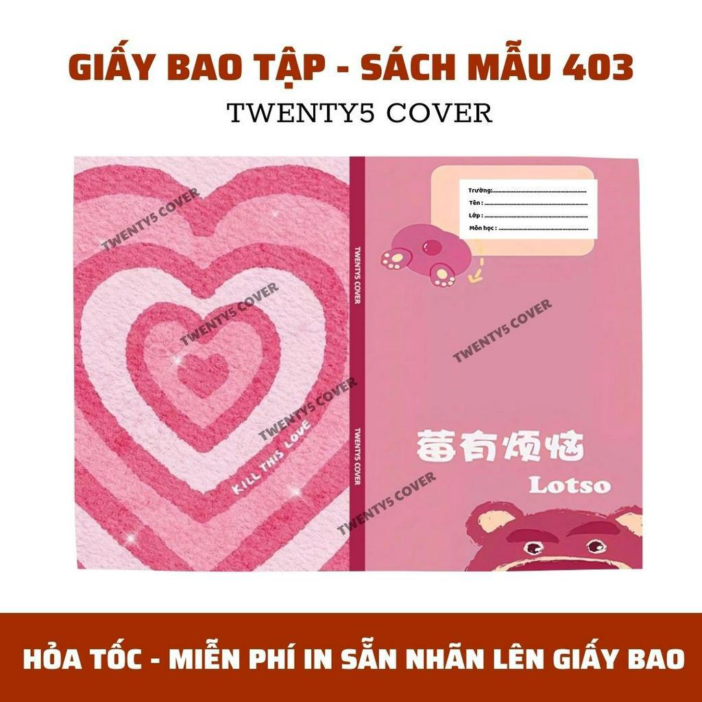 GIẤY BAO TẬP - SGK MẪU 400 - 409