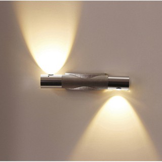 Đèn led trang trí gắn tường trục xoay 2 mắt led