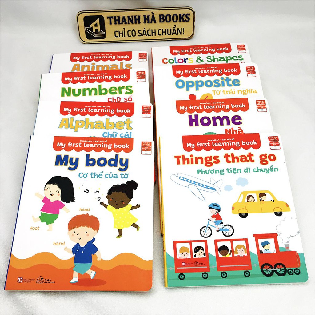 Sách - My First Learning Book - Thư Viện Hình Ảnh Song Ngữ Đầu Tiên Cho Bé (Hộp 8 quyển)