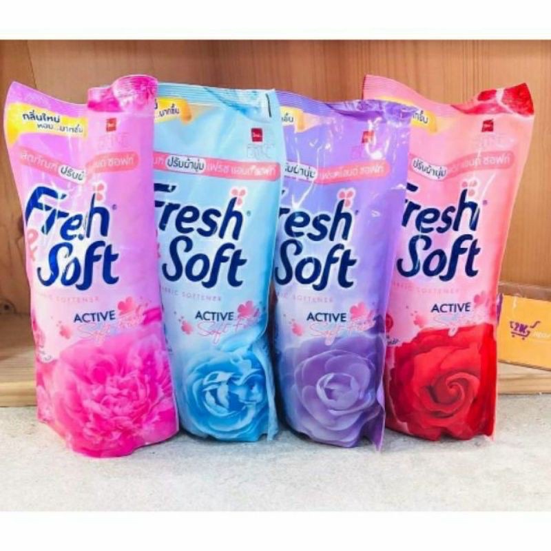 Combo 3 túi nước xả vải hương nước hoa Fresh Soft 600ml