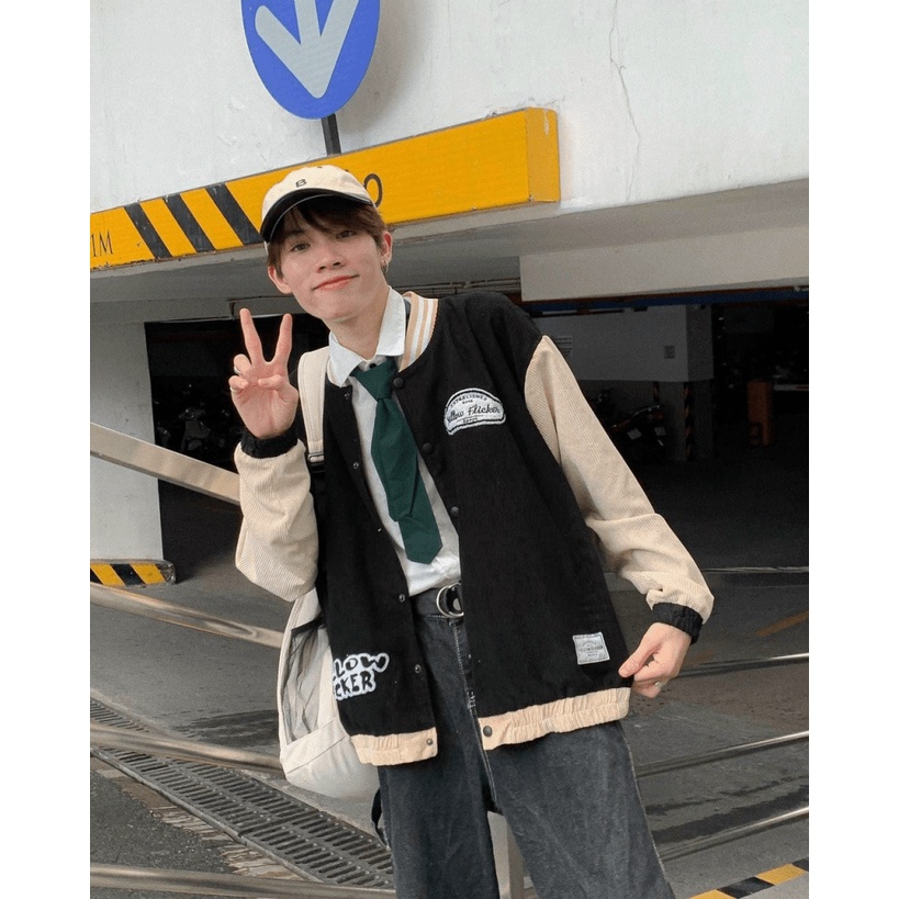 Áo khoác Nhung Gân Cao Cấp Kiểu Chất Dày Dặn In Nổi Chữ Kèm Logo ( Đủ màu+ hình thật ) TP114 [NewUnisex]