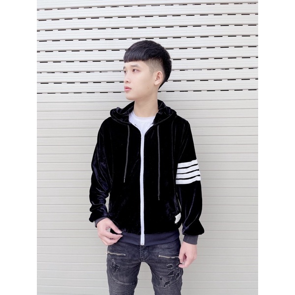 Áo hodie Thôm nhung khoá