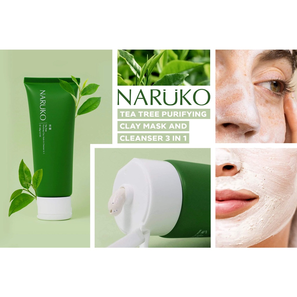 Sữa rửa mặt Naruko Tea Tree Purifying Clay Mask and Cleanser