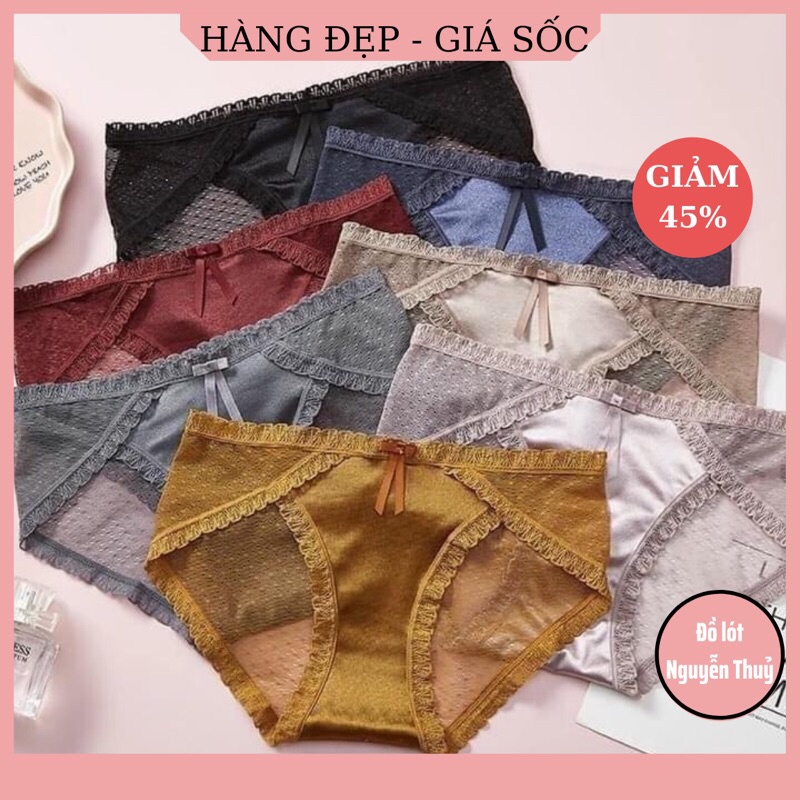 Quần Lót Ren lụa sexy mỏng mát tôn dáng mã 266
