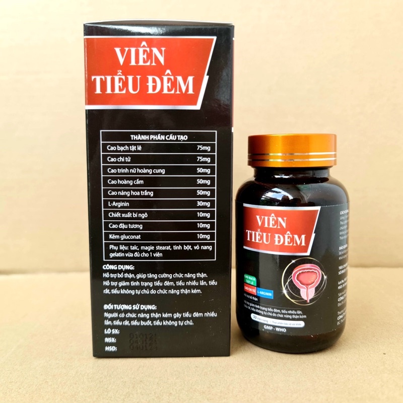 Viên Tiểu Đêm giúp bổ thận, tăng cường chức năng bàng quang, hỗ trợ tiểu đêm, tiểu rát, tiểu không tự chủ