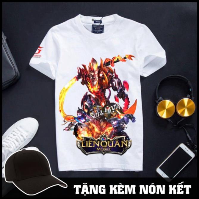 Áo Liên Quân Mobile Cotton Màu Trắng Ngộ Không Hõa Nhãn Kim Tinh Takan Store ་