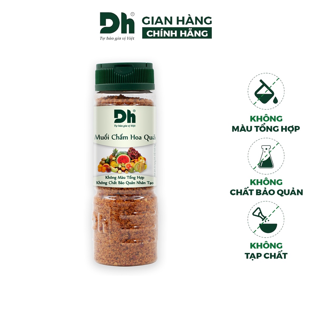 Muối chấm hoa quả DH Foods gia vị trái cây loại 1 thơm ngon 110gr