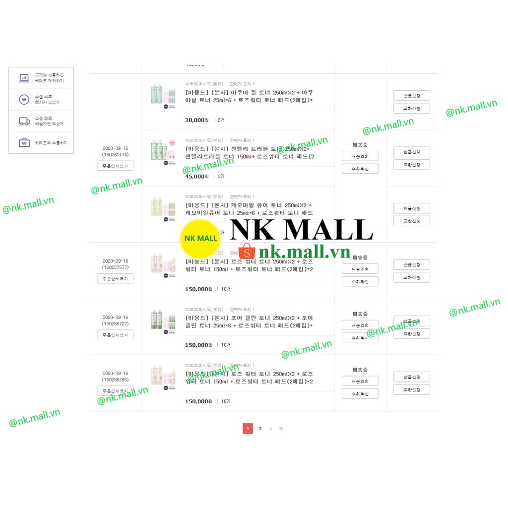 ( Đủ bill) Nước cân bằng làm sạch dầu nhờn và ngăn ngừa mụn Mamonde Pore Clean Toner | BigBuy360 - bigbuy360.vn