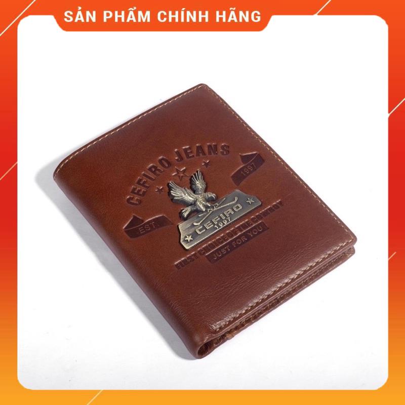 Ví Nam Da Bò Cao Cấp CEFIRO Loại 1 Bóp Da Nam Dáng Đứng và Ngang Cầm Tay Nhỏ Gọn Đẹp Giá Rẻ - VN 1976
