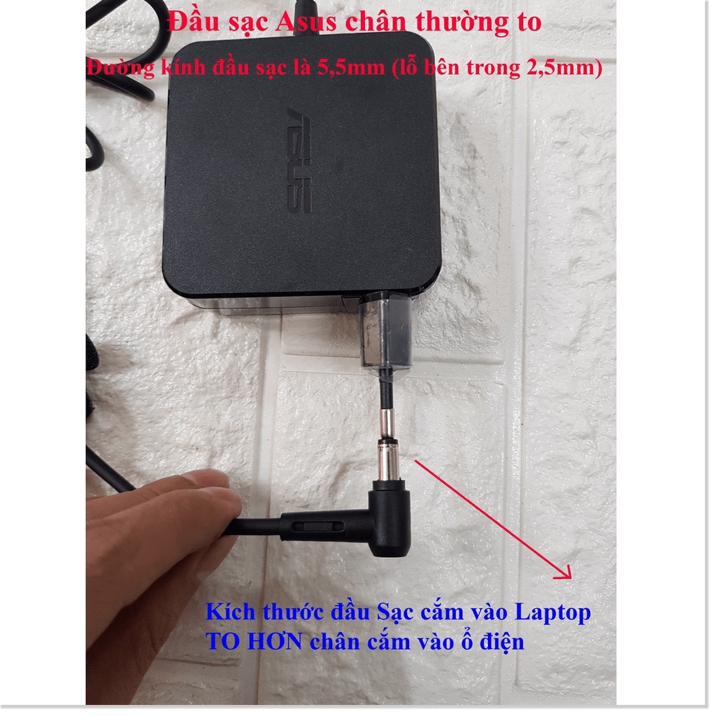 P̷H̷Ụ̷ ̷K̷I̷Ệ̷N̷ ̷S̷Ố̷ 🌟 SẠC LAPTOP ASUS VUÔNG HOẶC HÌNH CHỮ NHẬT19V-2.37A/19v-3.42A ZIN CHÂN TO hoặc NHỎ