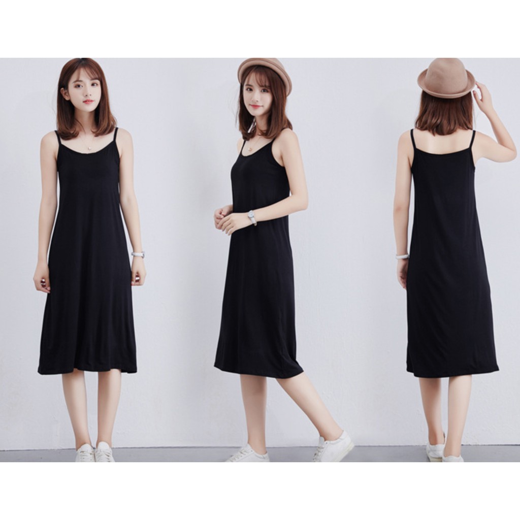 Váy 2 dây ôm body phong cách Hàn Quốc