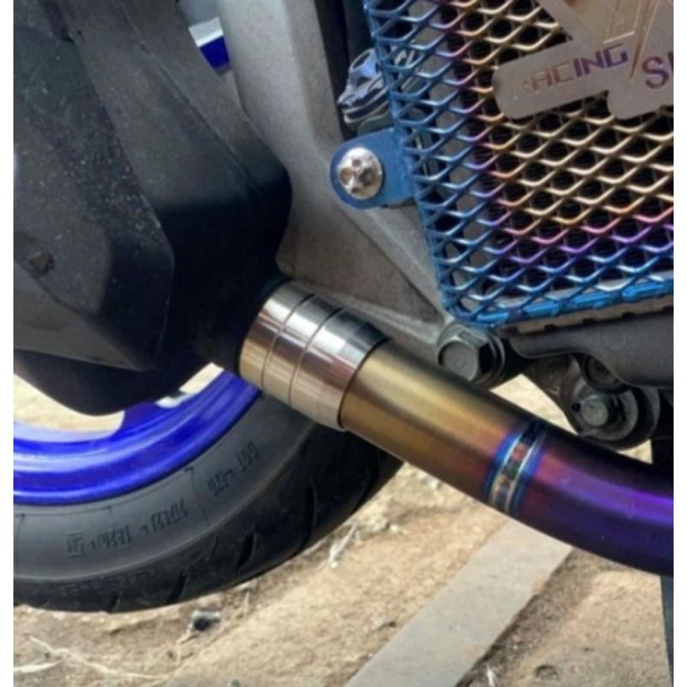 Khâu nối cổ pô inox 304 ( size 27ly, size 32ly)