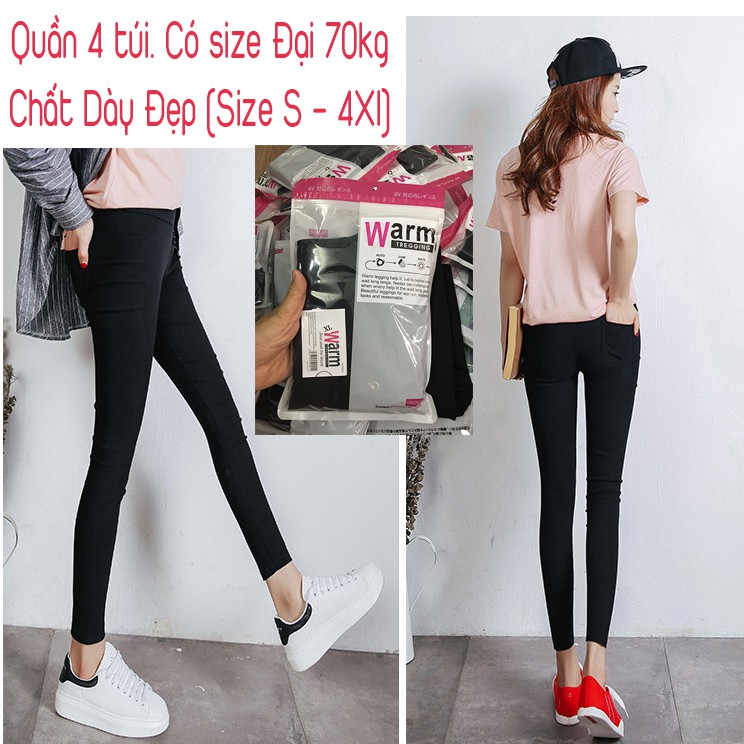 HÀNG THÁI XỊN - Quần Legging Warm Chính Hãng 4 túi [ QUẦN LEGGING THÁI LAN ]