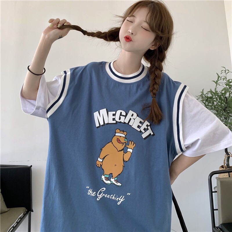 [Rẻ vô địch] Áo raplang bóng chày megreet freesize tay lỡ form rộng