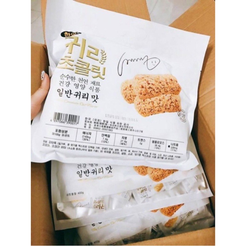 Bánh ngũ cốc yến mạch organic ⚡tốt cho sức khỏe⚡  Hàn Quốc bịch 400 gram