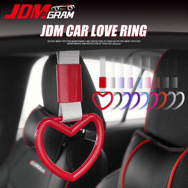 Jdm Vòng Cảnh Báo Hình Trái Tim Treo Nóc Xe Buýt Xe Hơi Phong Cách Nhật Bản Thông Dụng quyến rũ drift ô tô vòng kéo vòng tay đua Dây đeo tay cầm ô tô cản cảnh báo treo trang trí xe hơi/xe lửa/xe buýt/tàu điện ngầm xử lý   phụ tùng thay thế phụ kiện ô tô