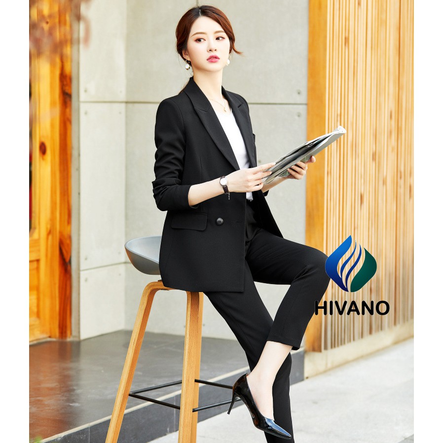 Áo blazer nữ 2 lớp kẻ đen be ulzzang khoác set đồ nữ thu đông , Áo vest set đồ nữ hàng VNXK sống chất | BigBuy360 - bigbuy360.vn