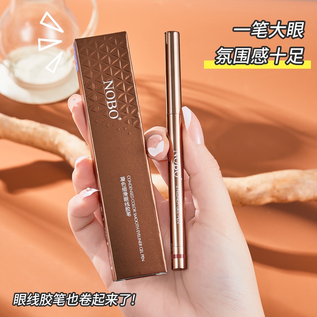 Bút Kẻ Mắt Dạng Gel Mịn Màu Đen / Nâu Lâu Trôi Chống Thấm Nước NO.8044