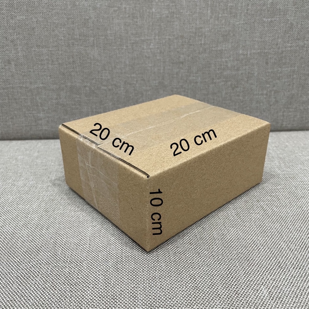 [size 20x20x10cm] Hộp carton gói hàng - Combo 5 hộp