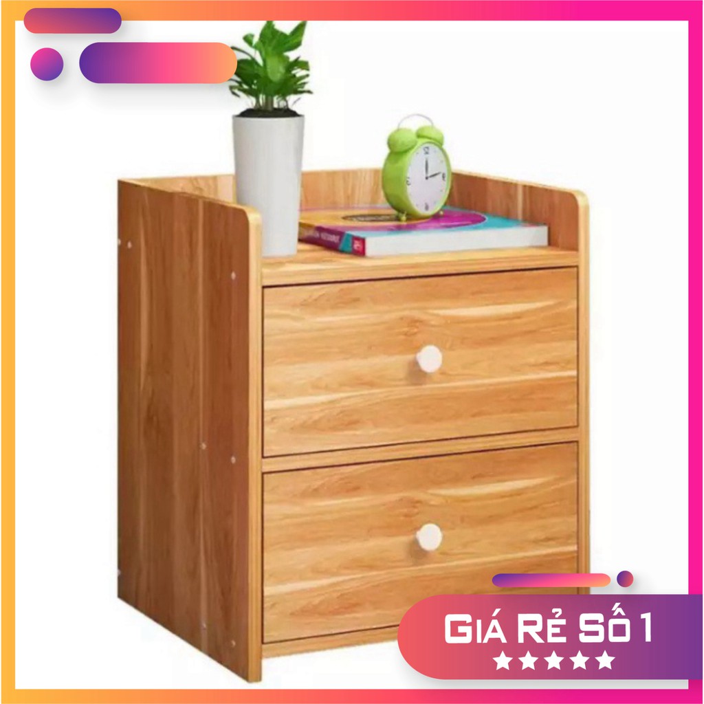 Hộc Tủ Đầu Giường, Kệ Tủ Đầu Giường Gỗ Ép MDF 2 Ngăn Kéo, Nhỏ Gọn Siêu Tiện Dụng Cho Căn Phòng Của Bạn