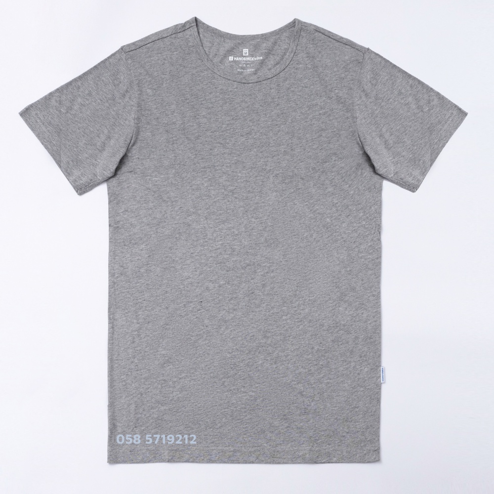 Áo thun cộc tay t-shirt đông xuân màu đen, xám, trắng cotton cao cấp HANOSIMEX- Hàng chính hãng Việt Nam chất lương cao