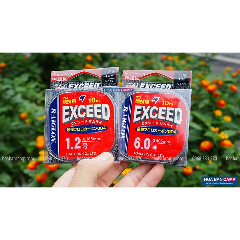 Dây Leader Raiglon Exceed Fluorocarbon | 10/50m
