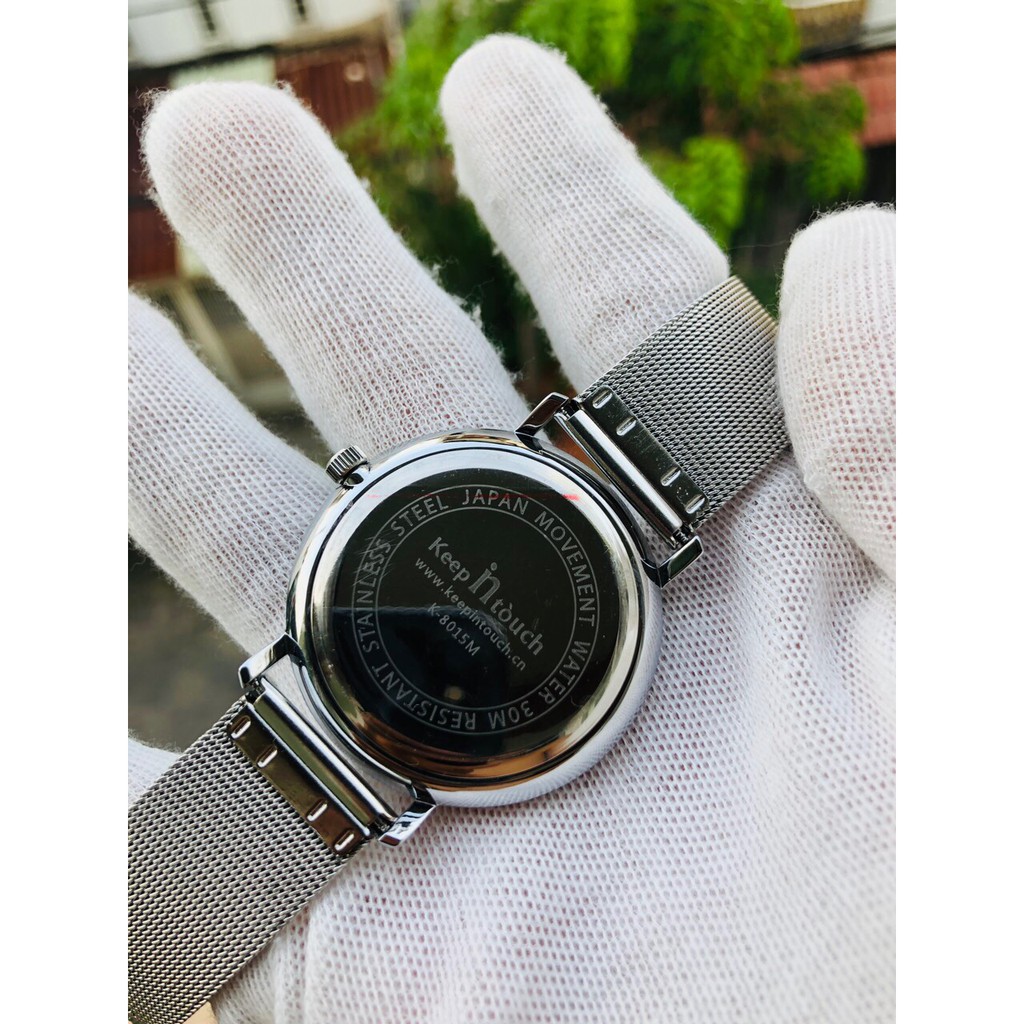 ĐỒNG HỒ NAM DÂY LƯỚI CAO CẤP THƯƠNG HIỆU KEEPNTOUCH (TẶNG KÈM HỘP , PIN DỰ PHÒNG VÀ PHỤ KIỆN THÂU DÂY) | BigBuy360 - bigbuy360.vn
