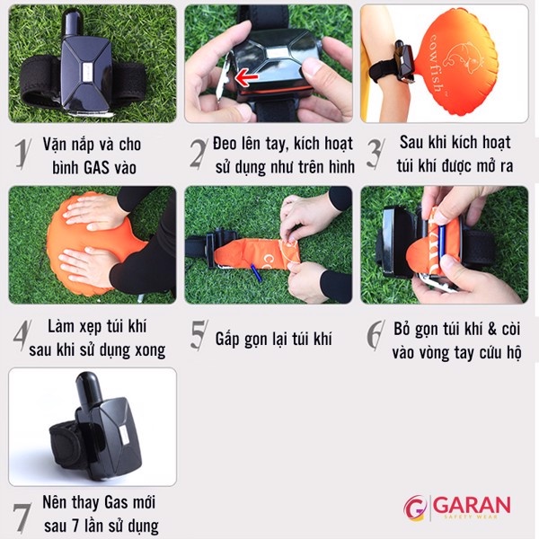 Phao cứu sinh khẩn cấp đeo tay