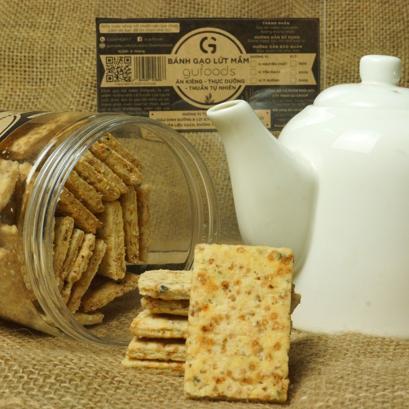 Bánh gạo lứt mầm GUfoods - Ăn kiêng, Thực dưỡng, Thuần tự nhiên | BigBuy360 - bigbuy360.vn