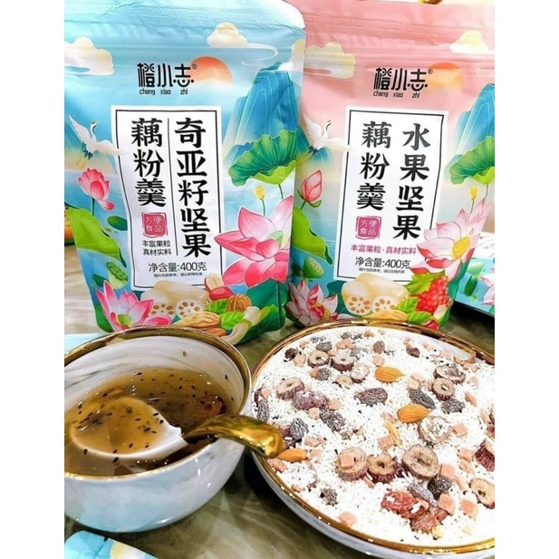 Bột củ sen mix hạt dinh dưỡng/ Bột củ sen hoà tan gói 400g