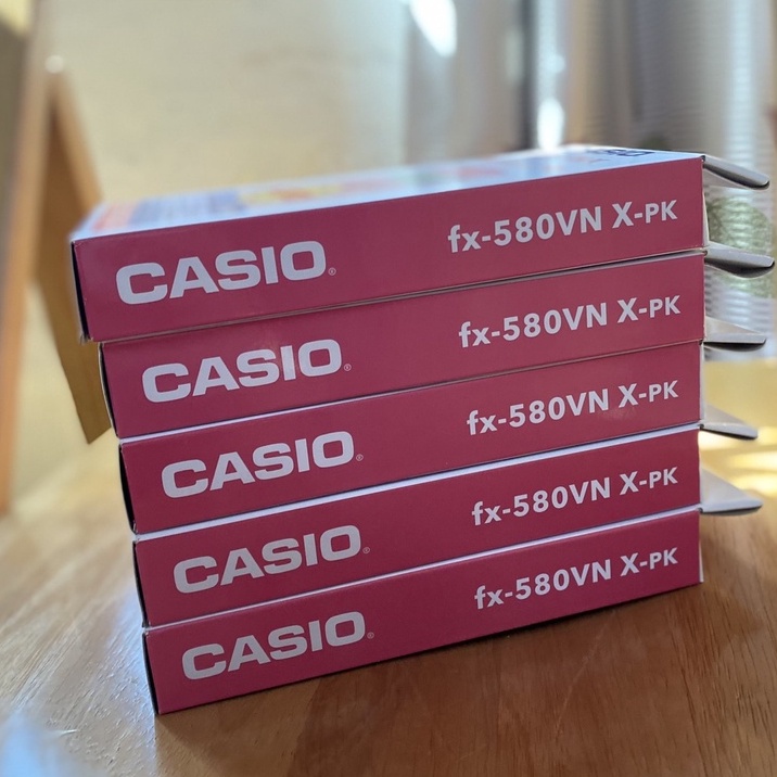 Máy Tính Casio FX 580VNX Màu Hồng Chính Hãng Nhập Khẩu Thái Lan Bảo Hành Bằng Mã QR CODE TEZYBOOKS