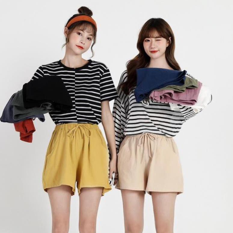 (HOT TREND) quần đùi nữ đũi siêu mát , nhẹ nhàng, thấm hút mồ hôi cực tốt!!!