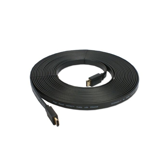 Dây HDMI 10m siêu mỏng dẹt bằng cao su truyền dẫn tín hiệu hình ảnh âm thanh cực tốt - HDMI dẹt 10m - Hàng chính hãng