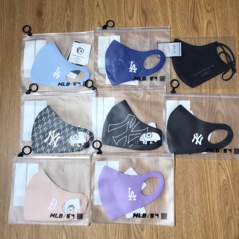 Chính Hãng MLB - Khẩu trang vải Mega Logo 32ETM2111 50L