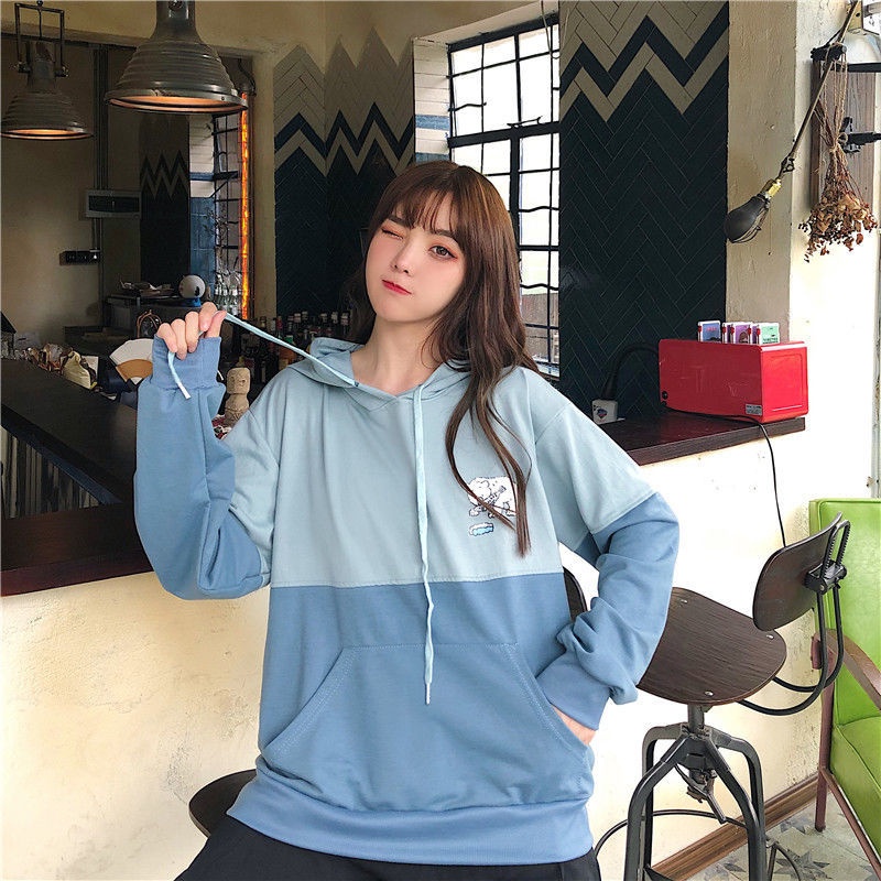 Áo Hoodie Tay Dài Form Rộng Kiểu Dáng Hợp Thời Trang Dễ Phối Đồ