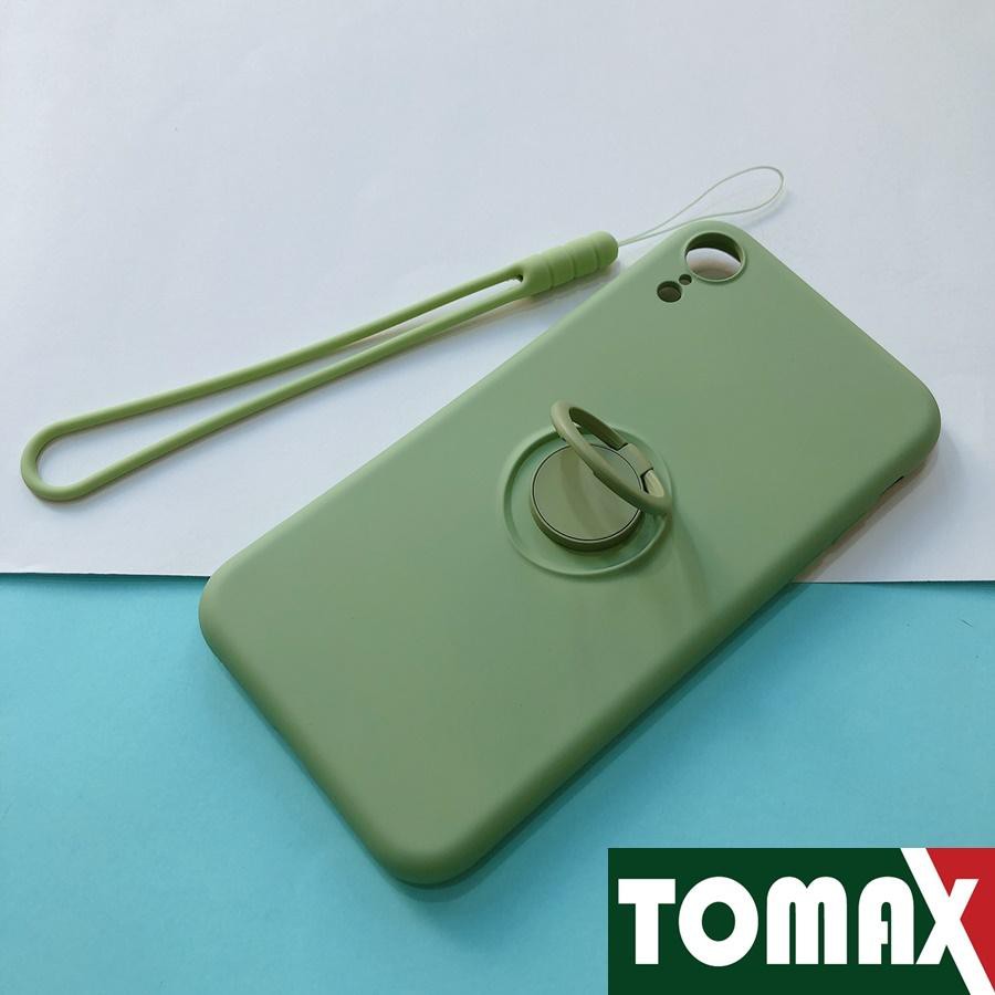 [Ốp Lưng Cao Cấp] Ốp Lưng Iphone Chống Bám Bẩn Nhiều Màu Kèm Gía Đỡ Và Dây Đeo  [Tomax Shop] | BigBuy360 - bigbuy360.vn