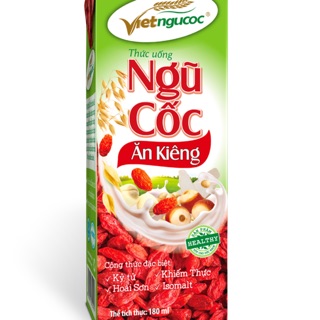 LỐC 4 HỘP THỨC UỐNG NGŨ CỐC ĂN KIÊNG VIỆT NGŨ CỐC 180ML