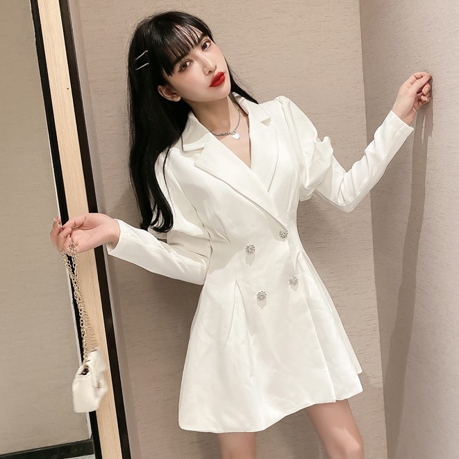 Đầm chữ a tay dài mini Emilyshop