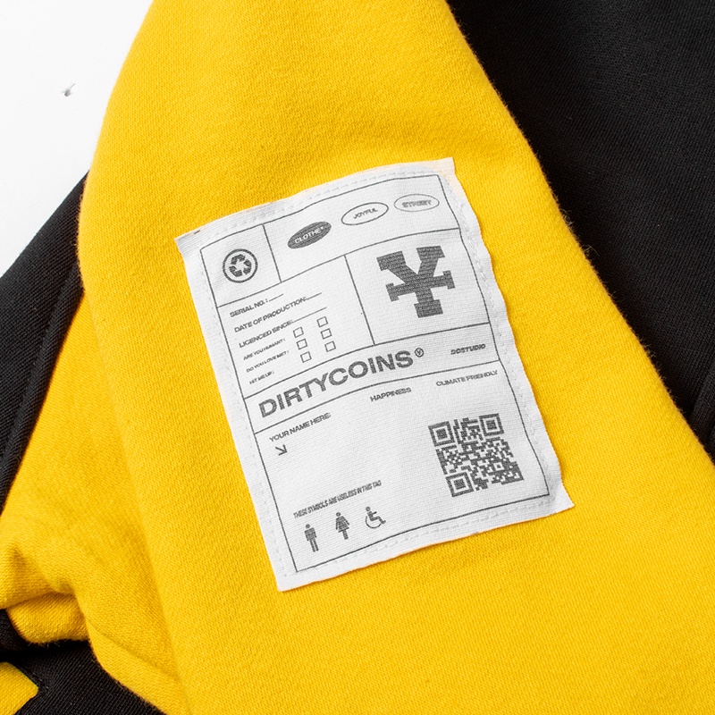 Áo khoác DirtyCoins Embroidered Varsity Jacket - Yellow/Black