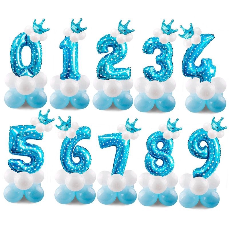 Bộ bóng bay lá nhôm trang trí sinh nhật cho bé